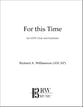 For This Time SATB choral sheet music cover